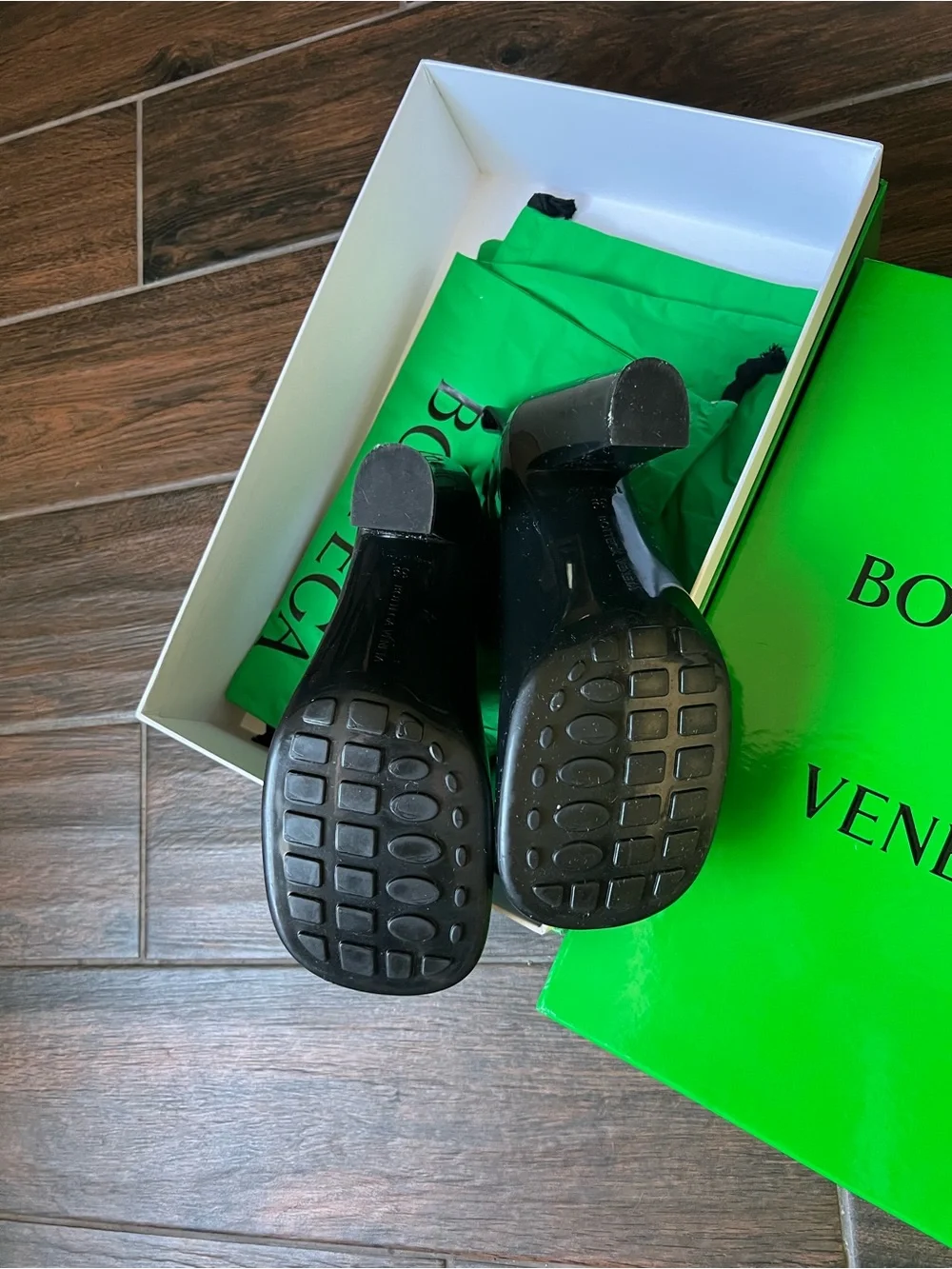Bottega Veneta Shine Rubber Bootie